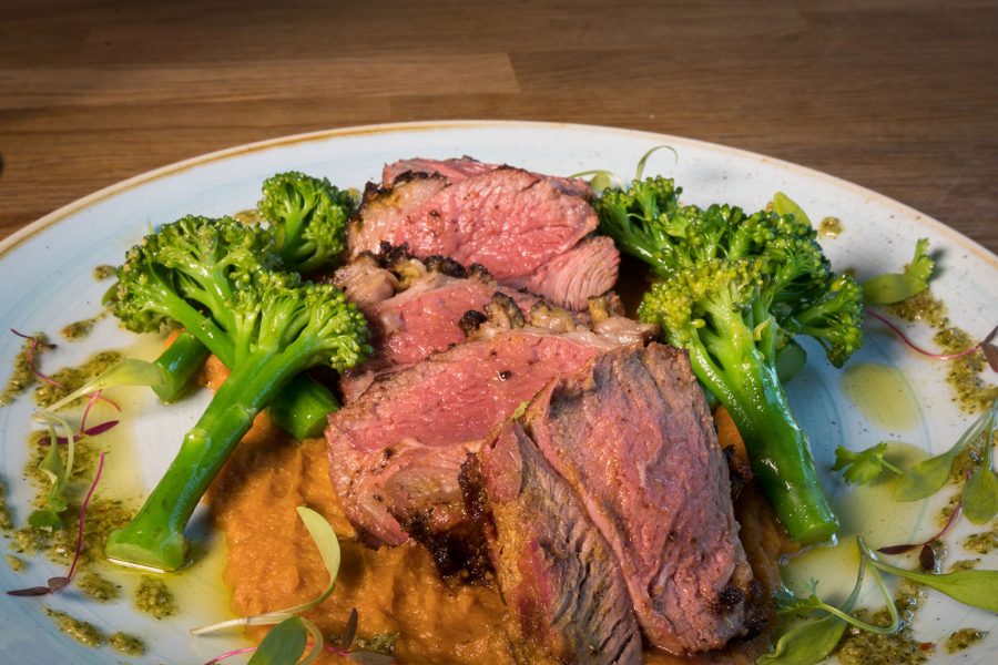 Lamb Rump and Sweet Potato Puree recipe for #DubPubDishes from The Brickyard Gastropub