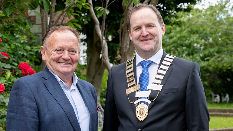 LVA Chair, Willie Aherne (right) with LVA Vice Chair, Tom Cleary